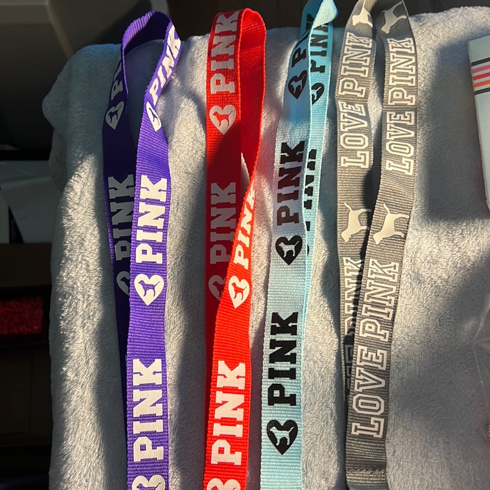 Pink lanyard